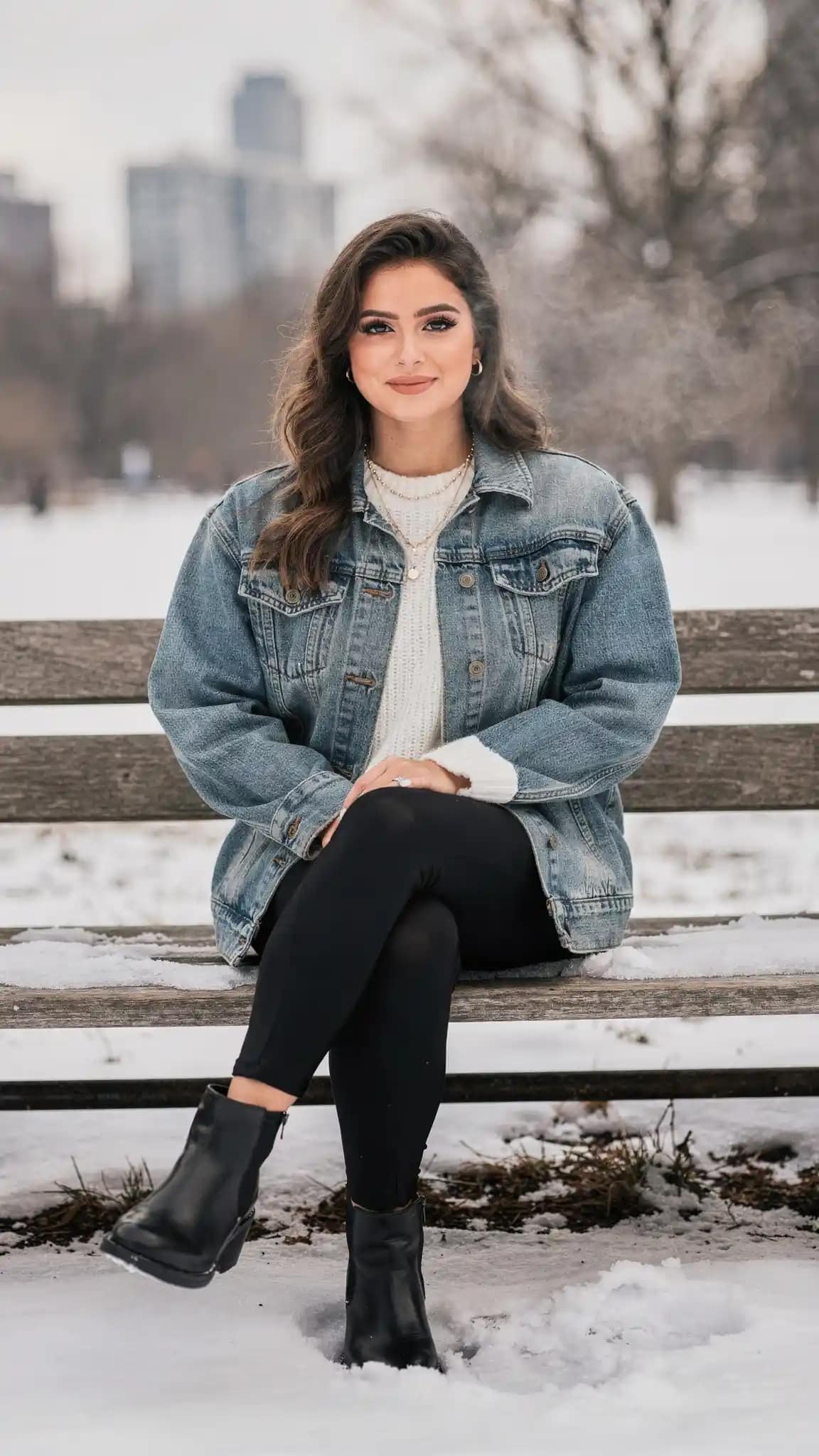 Denim Jacket Layered Look
