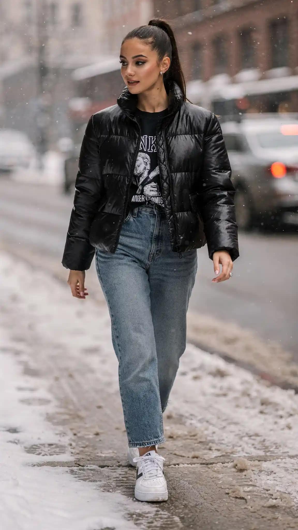 Puffer Jacket Street Brunch