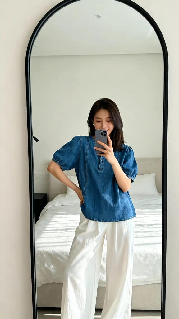 Denim Top Outfit Ideas1