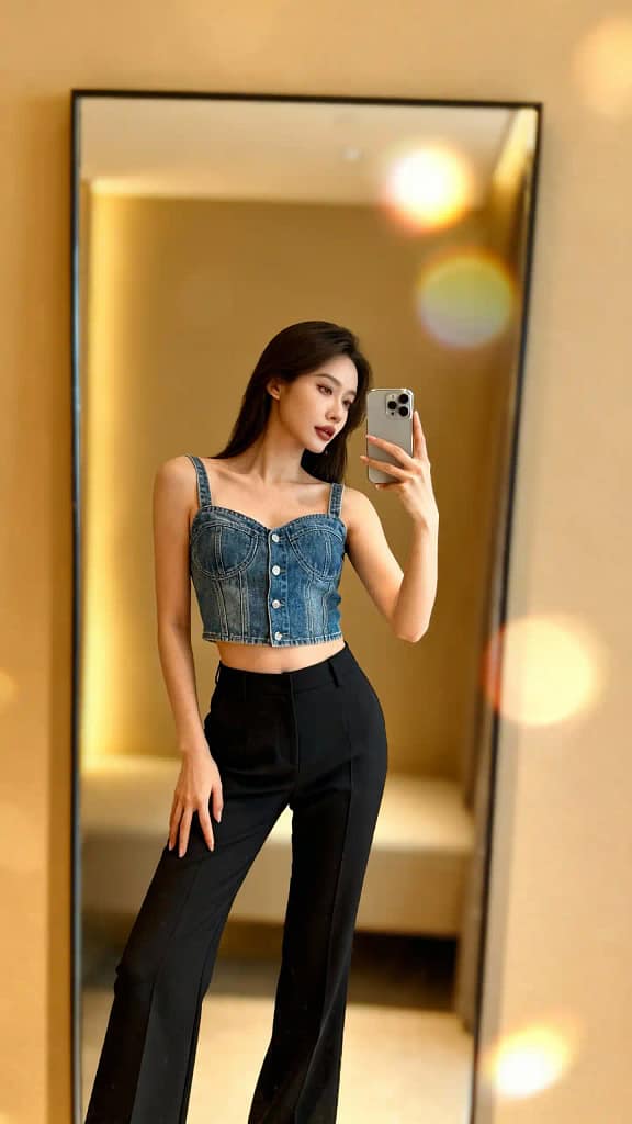 Denim Top Outfit Ideas3