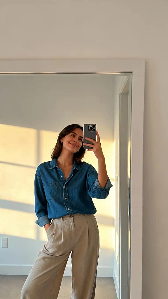 Denim Top Outfit Ideas6