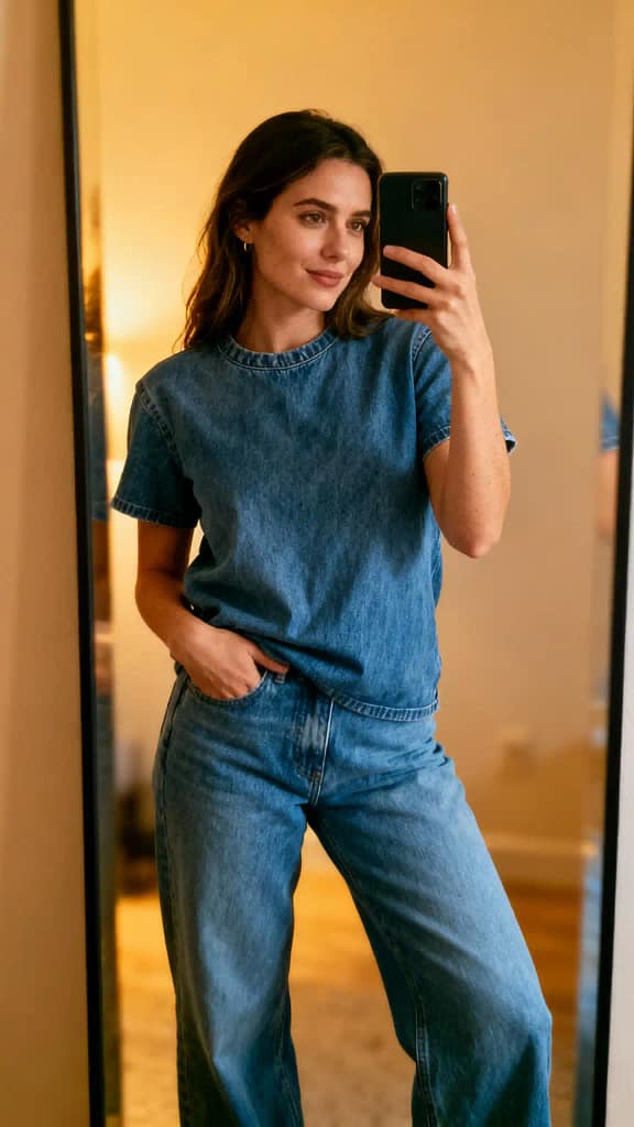Denim Top Outfit Ideas8