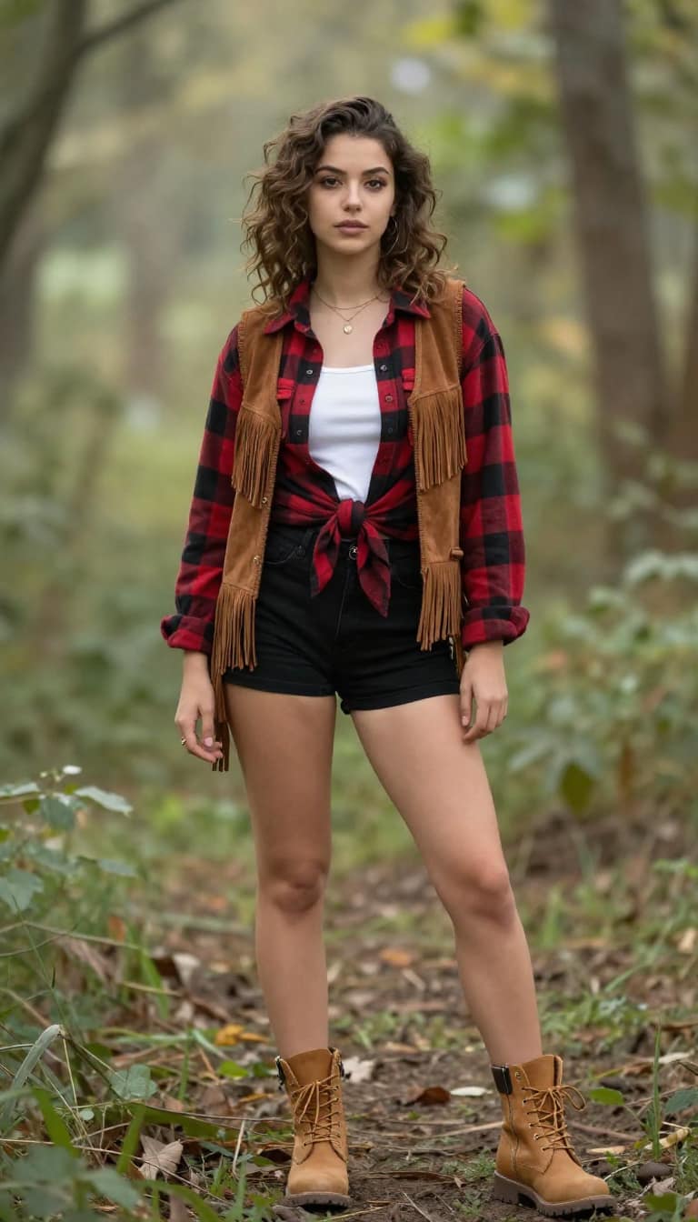 Flannel & Fringe Combo