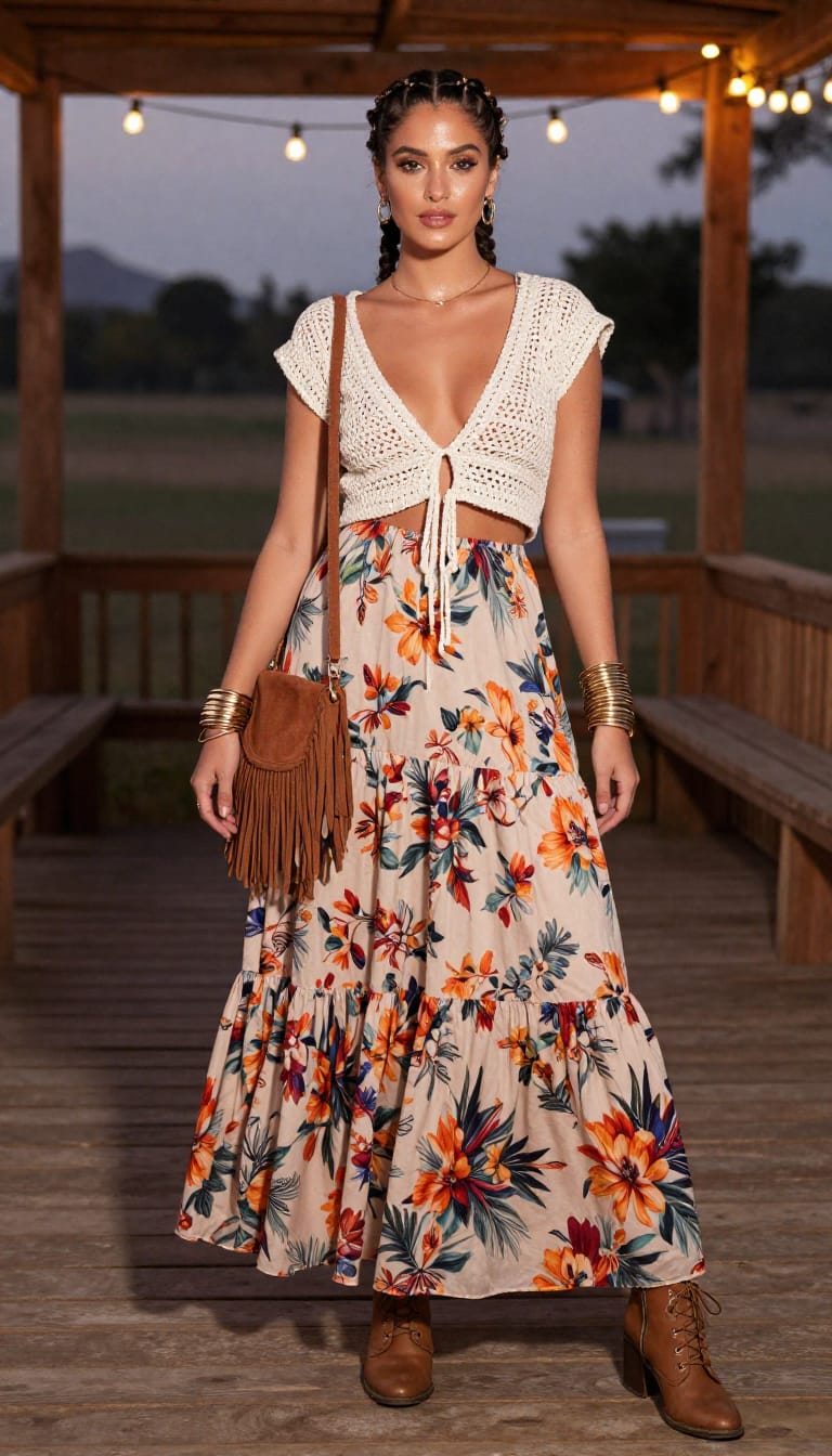 Boho Maxi Dress Look