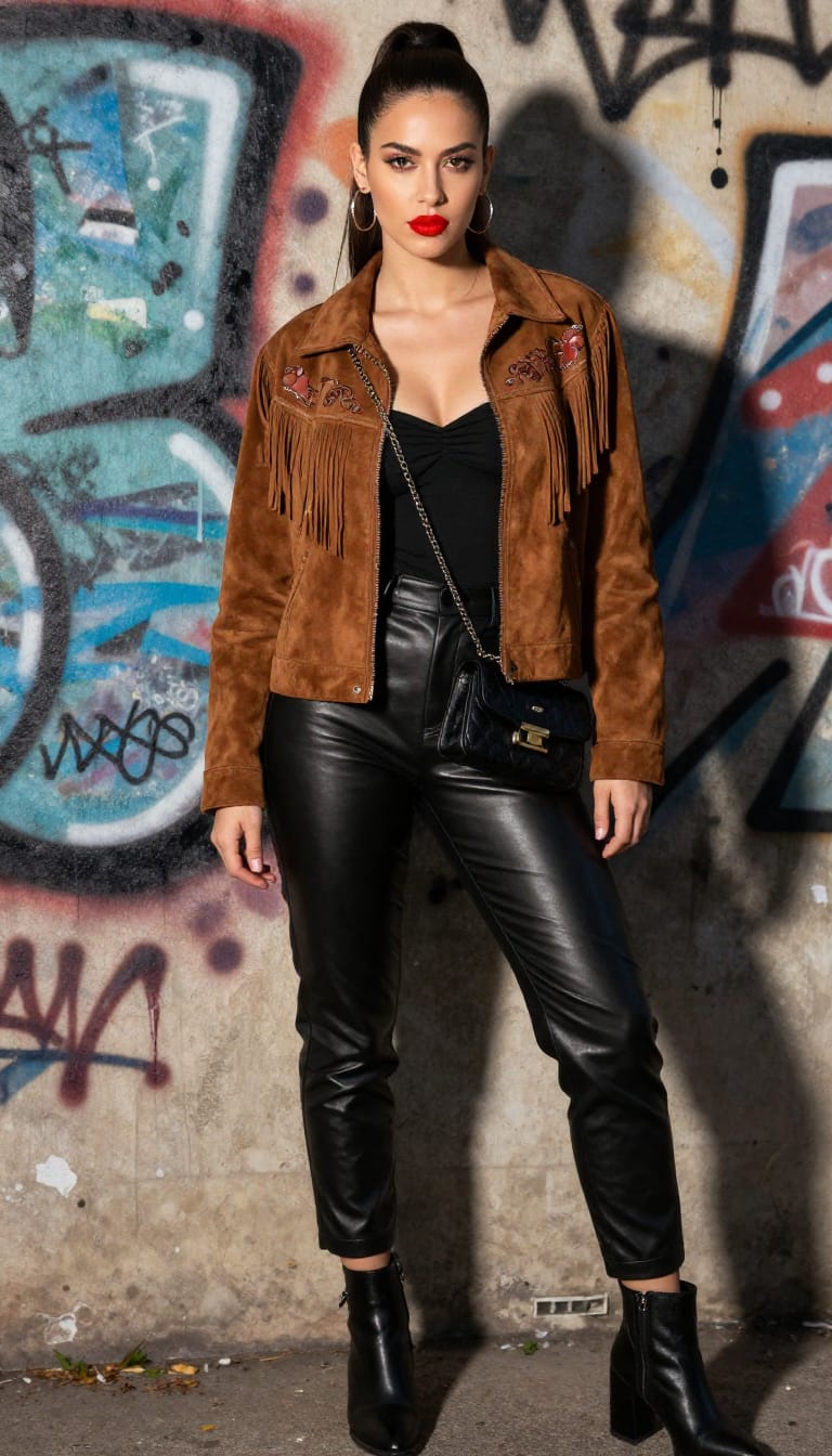 Fringe Jacket Statement Look