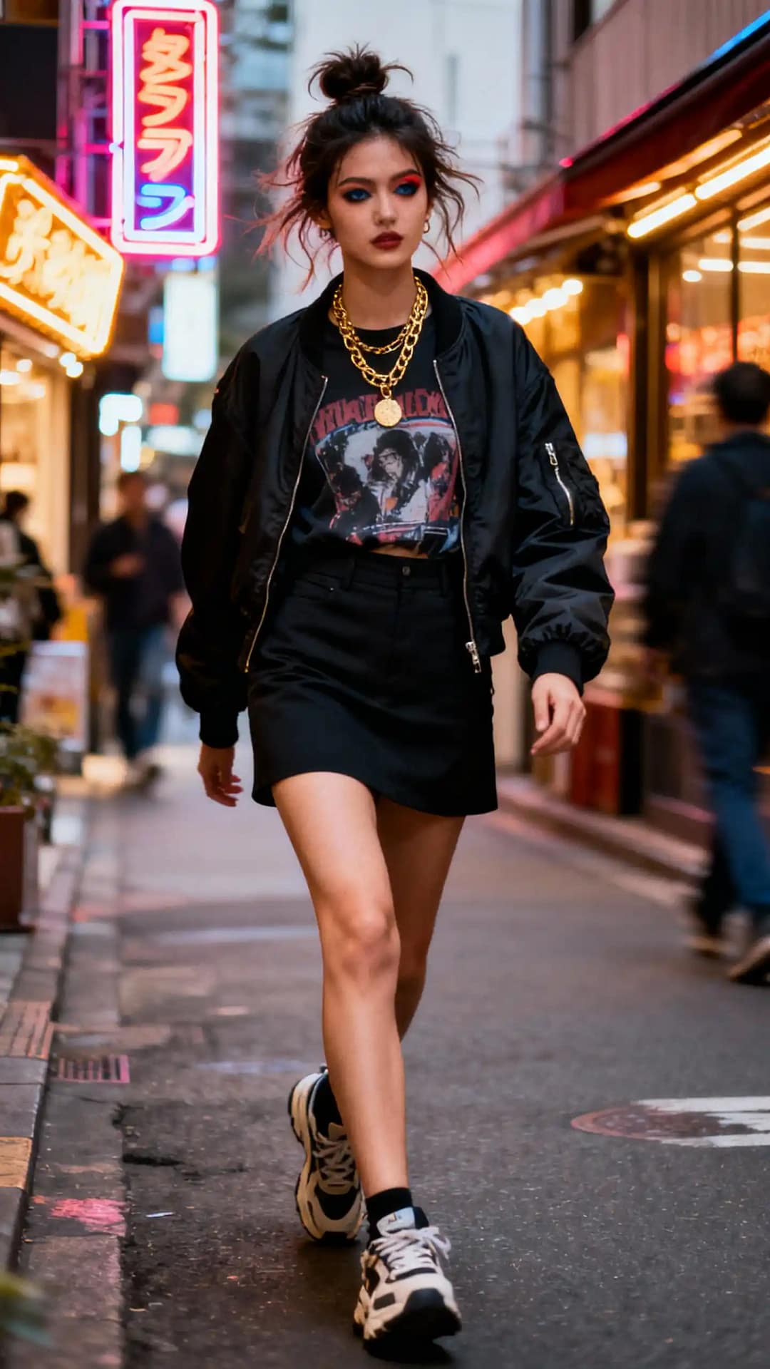 Chic Street Style Black Skirt