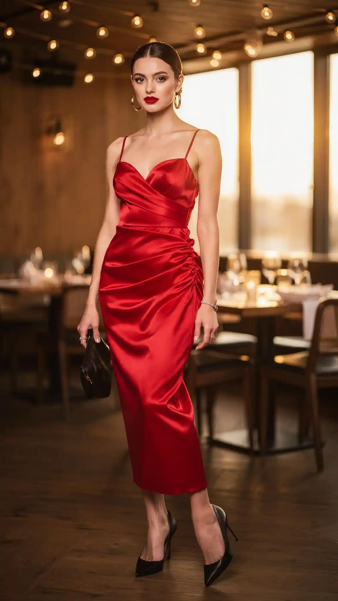 Classic Red Dress Date Night